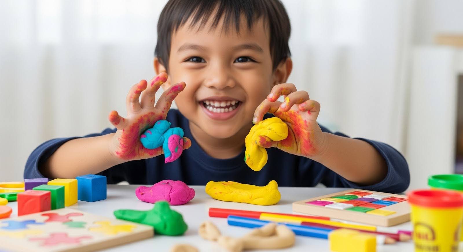 Dari Playdough ke Puzzle: 5 Permainan Bantu Tingkatkan Motor Halus Anak